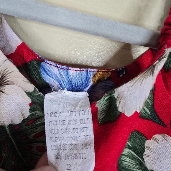 Tropical Hawaiian dress size 2 - Picture 3 of 4